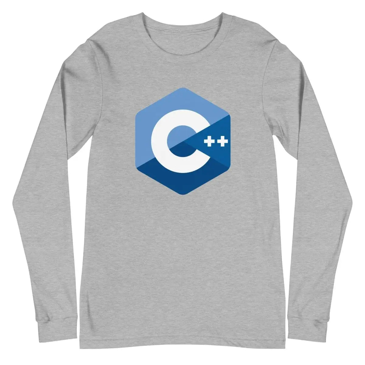 C + + Logo Long Sleeve T-Shirt (unisex) - Athletic Heather / M