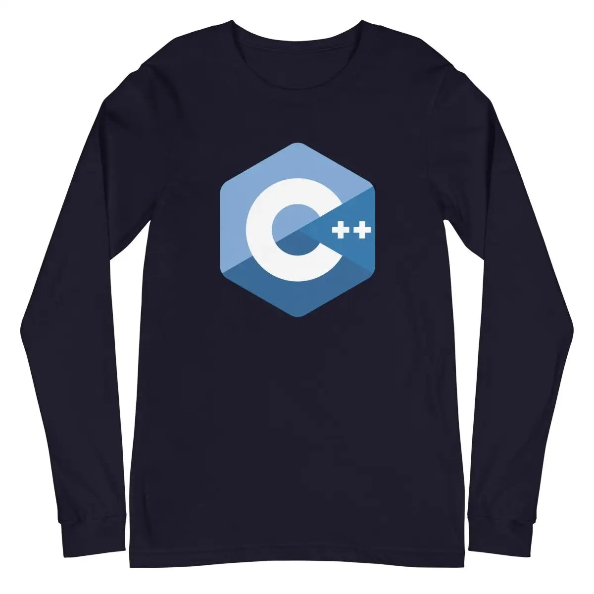 C + + Logo Long Sleeve T-Shirt (unisex) - Navy / M