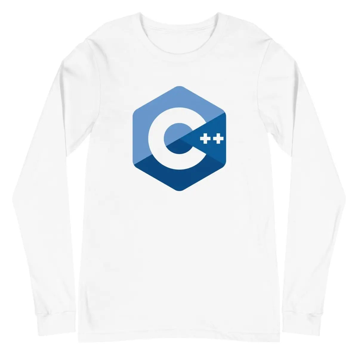 C + + Logo Long Sleeve T-Shirt (unisex) - White / M