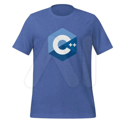 The C + + Logo T-shirt (unisex) Heather True Royal / m.