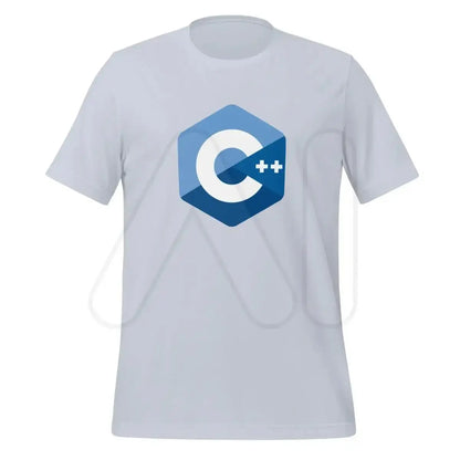 The C + + Logo T-shirt (unisex) Light Blue / m.