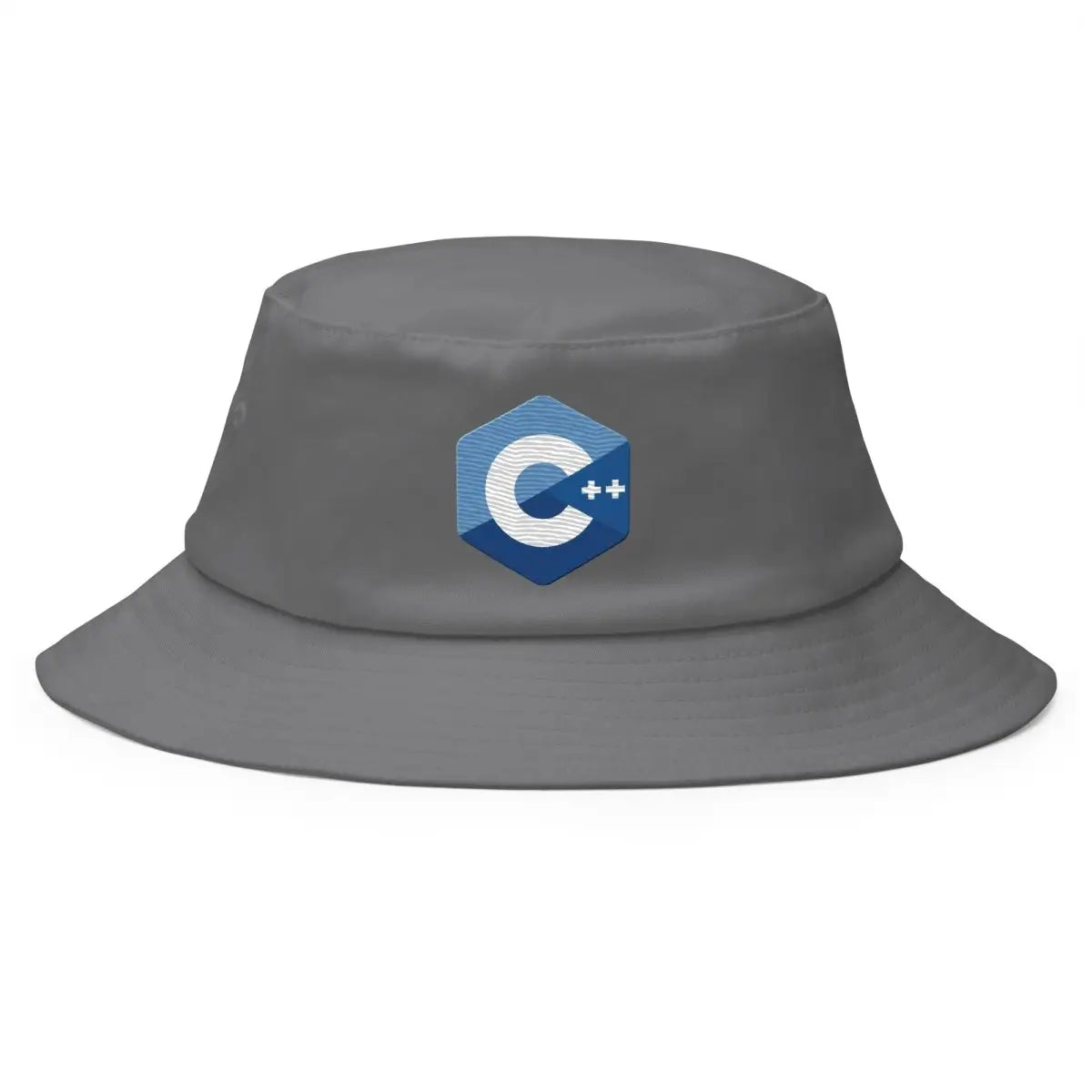 C + + Logo True-Color Embroidered Bucket Hat - Grey