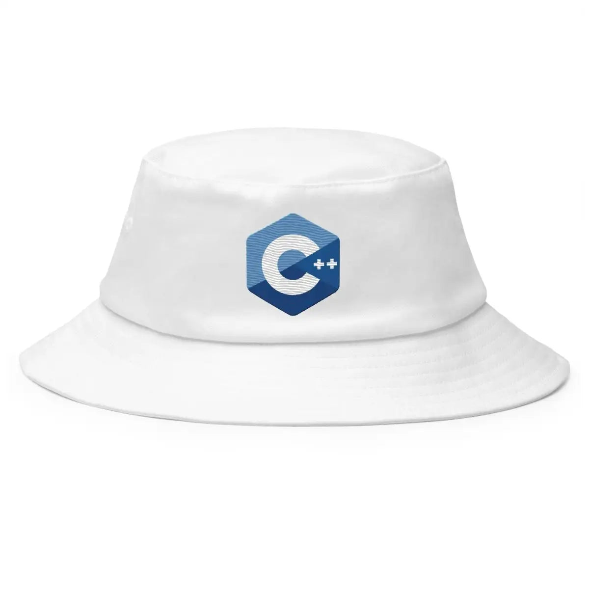 C + + Logo True-Color Embroidered Bucket Hat - White