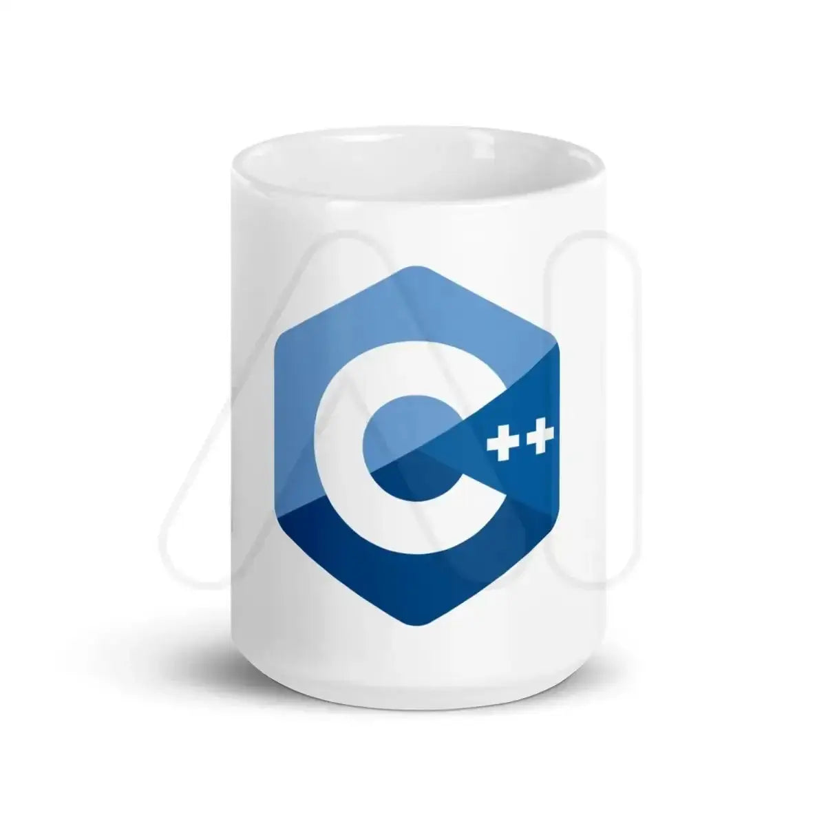 C + + Logo White Glossy Mug - 15 oz