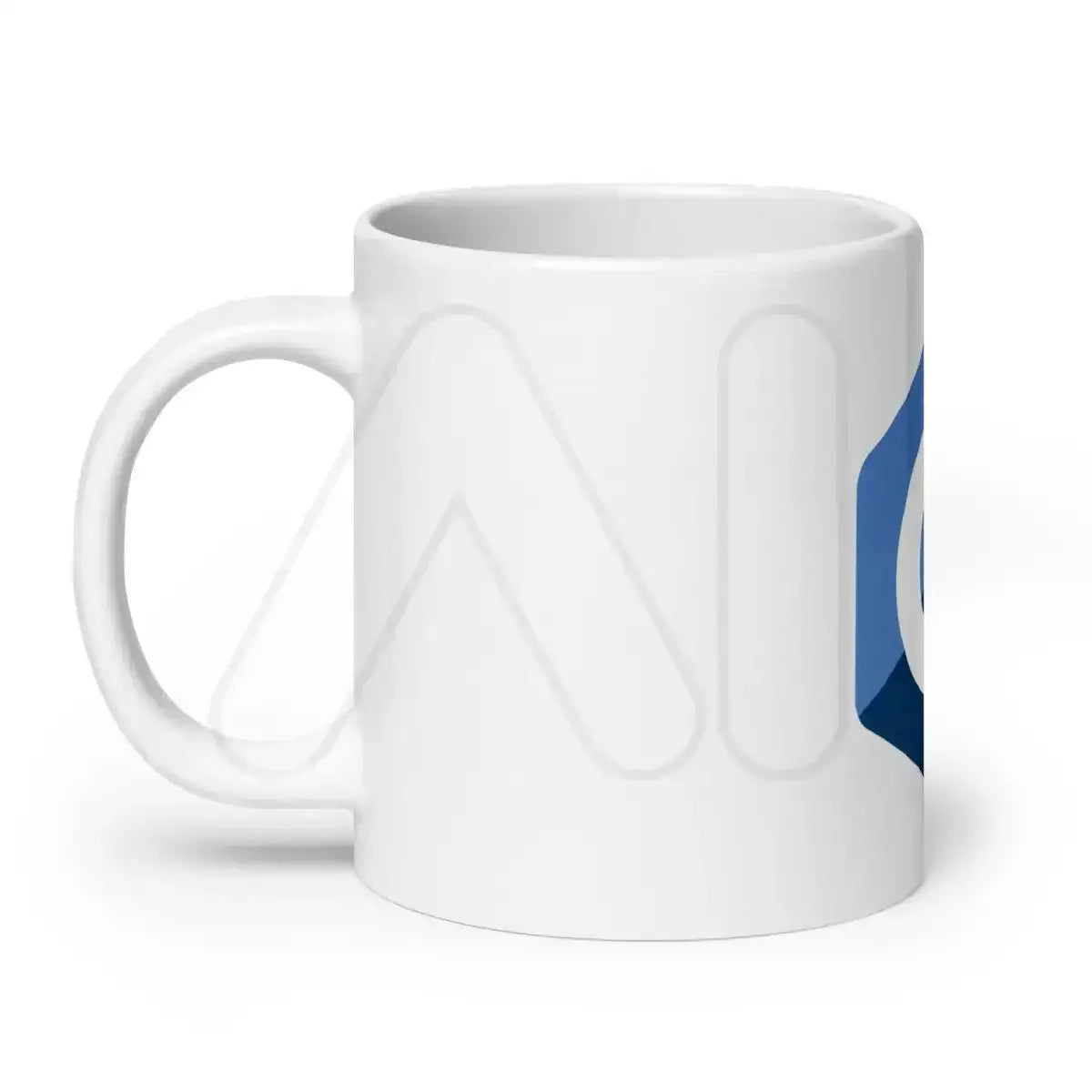 C + + Logo White Glossy Mug