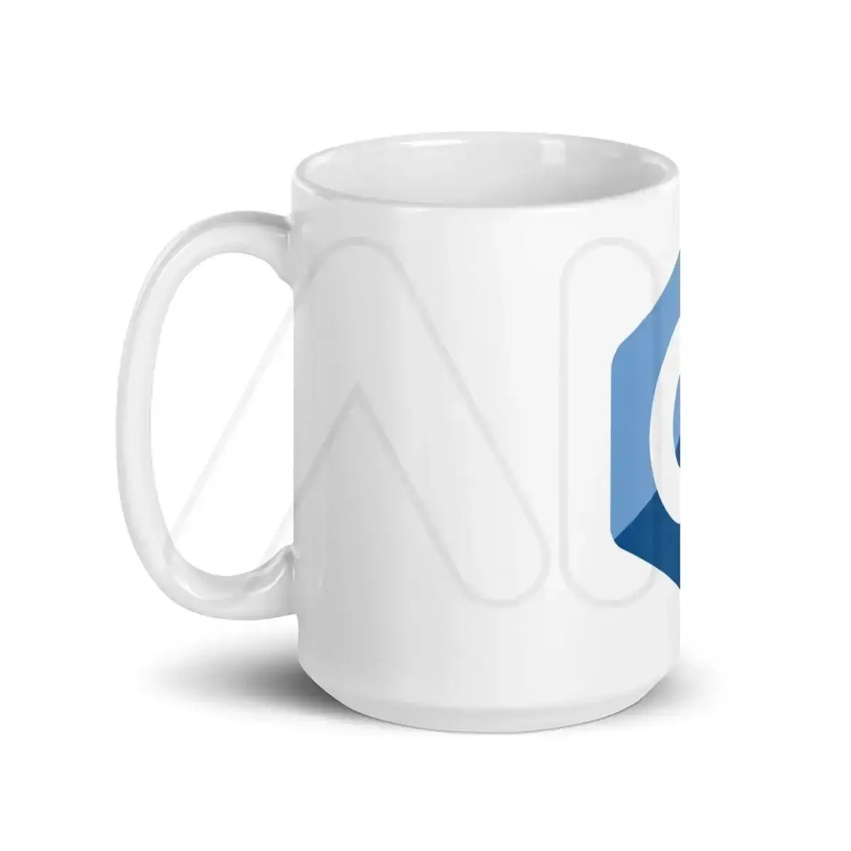 C + + Logo White Glossy Mug