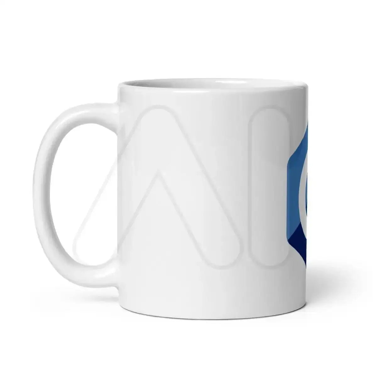 C + + Logo White Glossy Mug