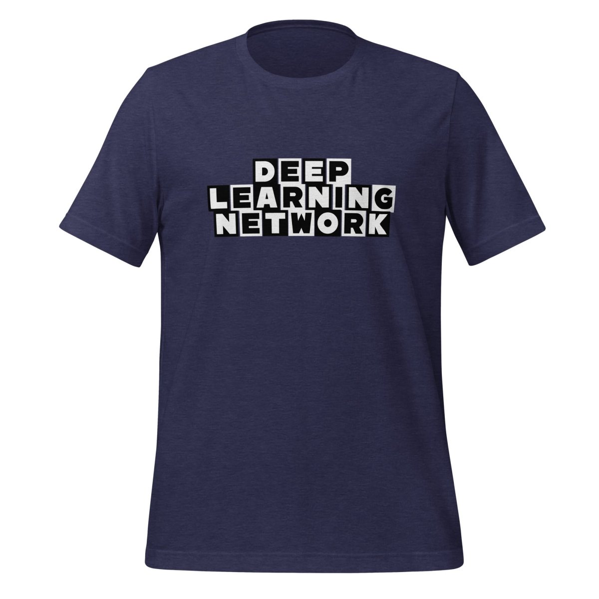 Cartoon DEEP LEARNING NETWORK T-Shirt (unisex) - Heather Midnight Navy - AI Store