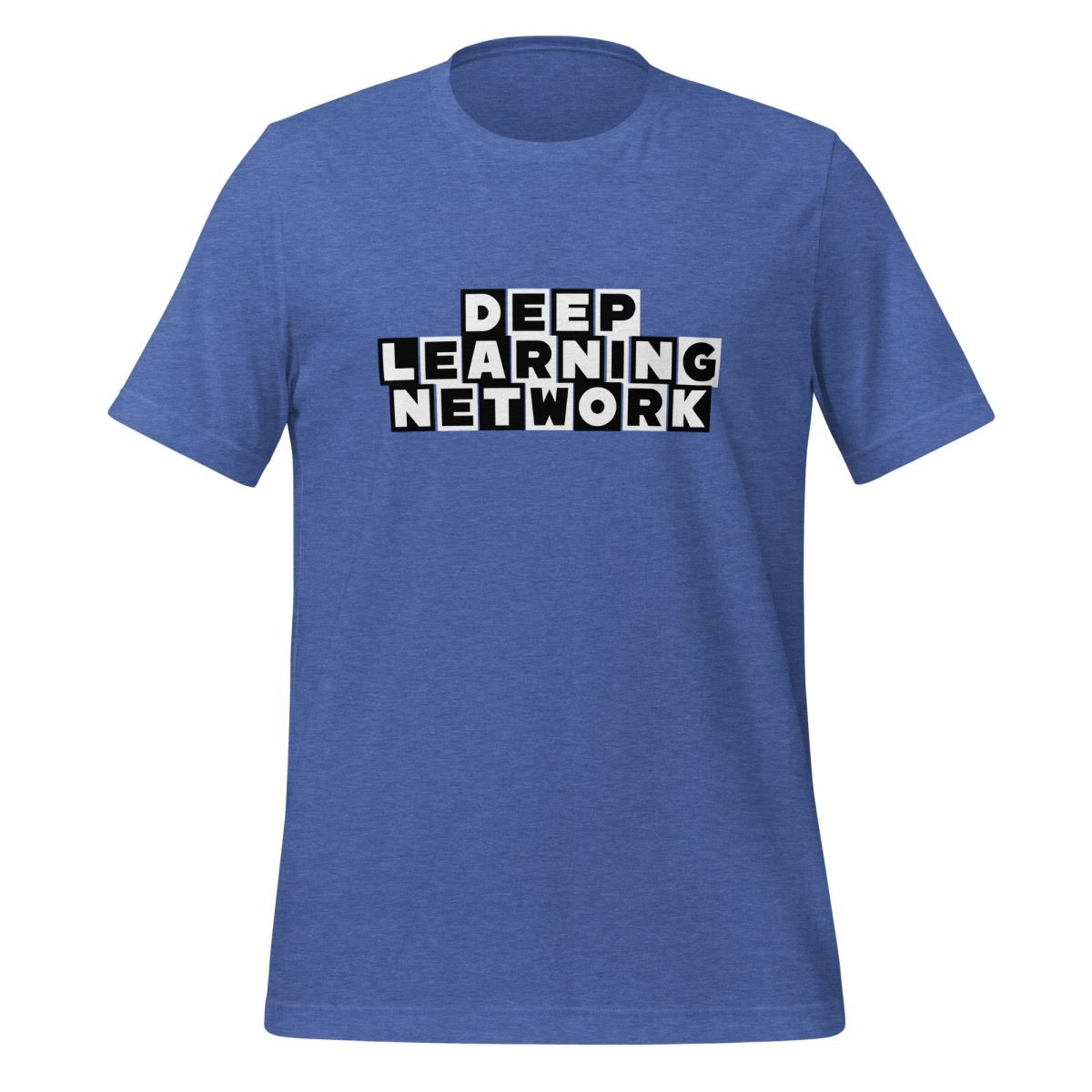 Cartoon DEEP LEARNING NETWORK T-Shirt (unisex) - Heather True Royal - AI Store