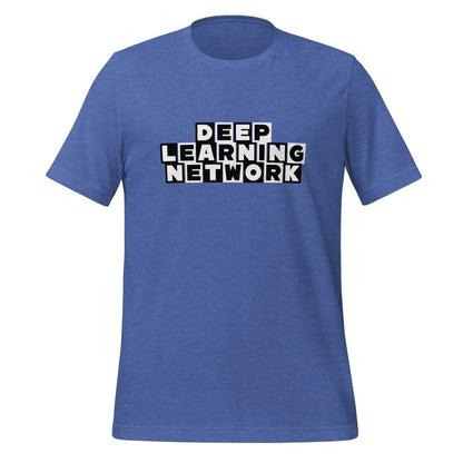 Cartoon DEEP LEARNING NETWORK T-Shirt (unisex) - Heather True Royal - AI Store