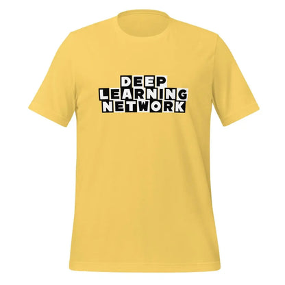 The Cartoon Deep Learning Network T-shirt (unisex) Yellow / m.