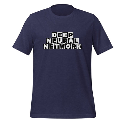 Cartoon DEEP NEURAL NETWORK T-Shirt (unisex) - Heather Midnight Navy - AI Store