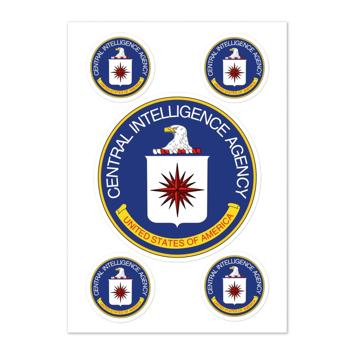 Central Intelligence Agency (CIA) Logo Sticker Sheet - AI Store
