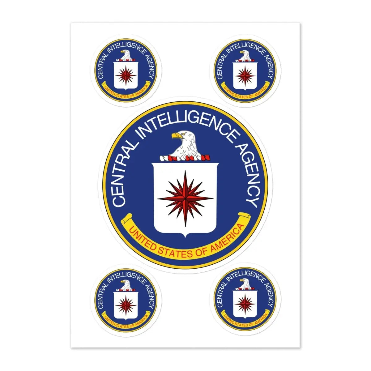 The Central Intelligence Agency (cia) Logo Sticker Sheet.