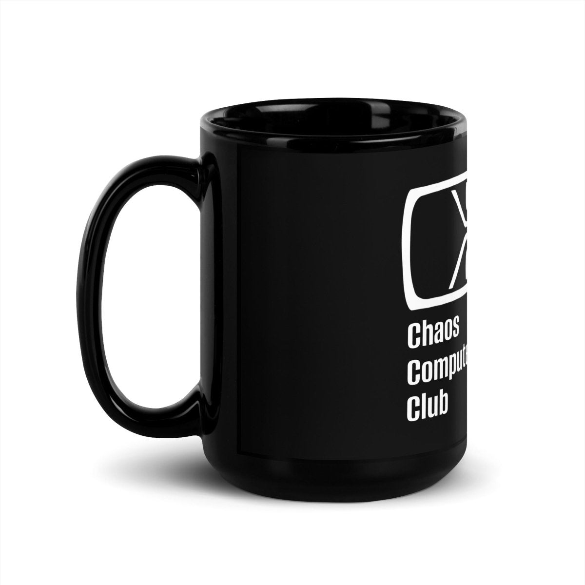 Chaos Computer Club Black Glossy Mug - AI Store