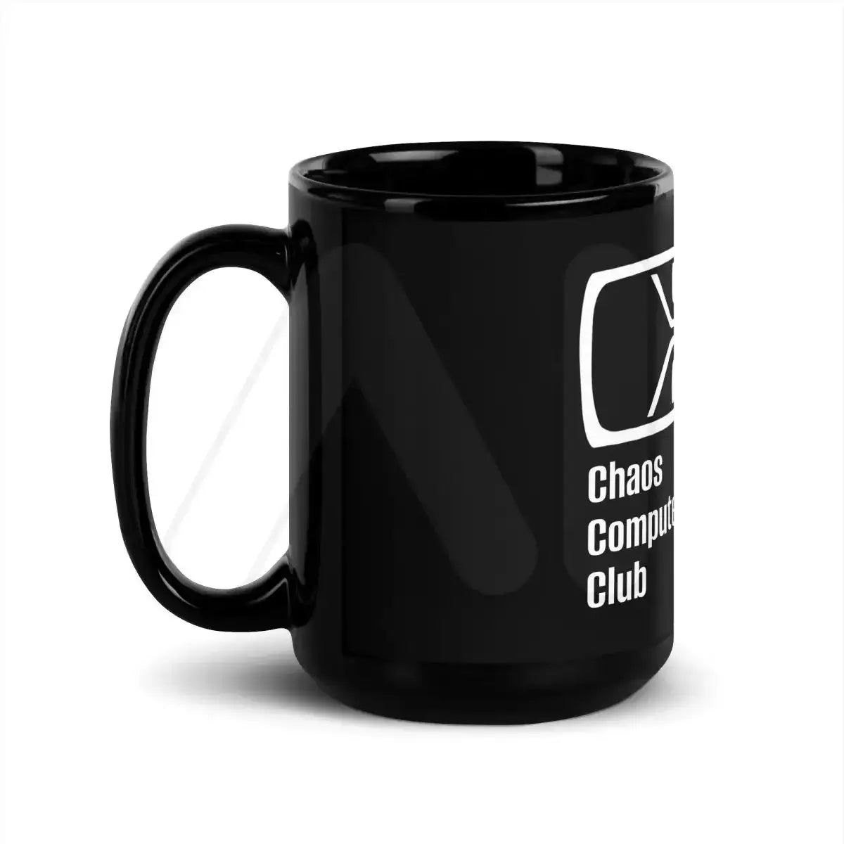 Chaos Computer Club Black Glossy Mug