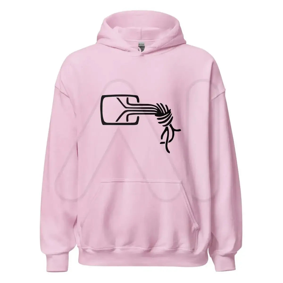 Chaos Computer Club Black Logo Hoodie (unisex) - Light Pink / M