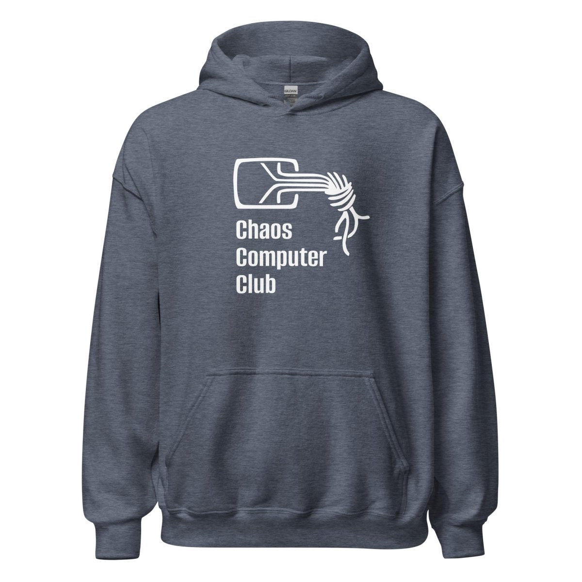 Chaos Computer Club Hoodie (unisex) - Heather Sport Dark Navy - AI Store