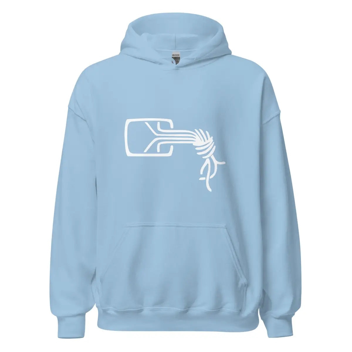 Chaos Computer Club Logo Hoodie (unisex) - Light Blue / M