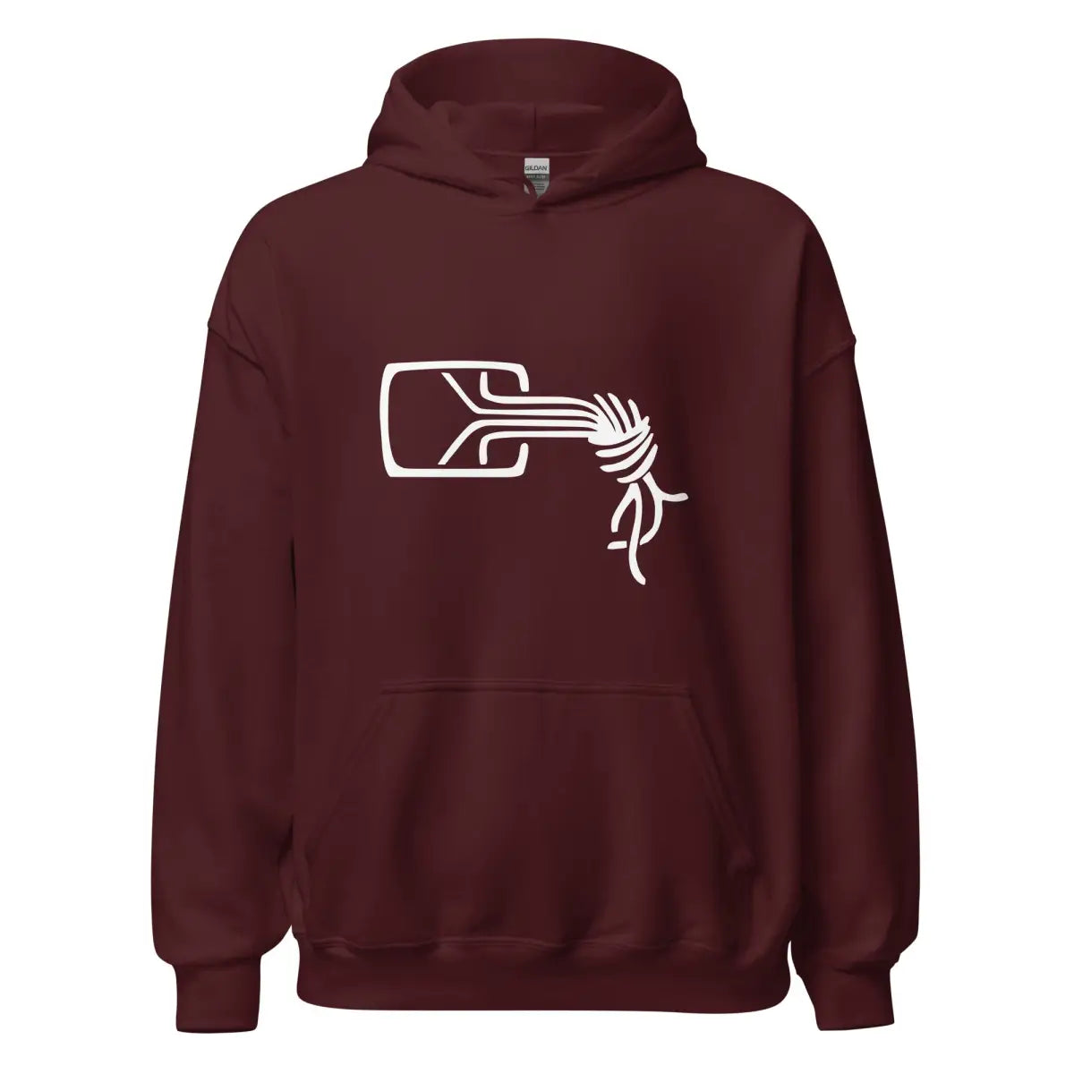 Chaos Computer Club Logo Hoodie (unisex) - Maroon / M