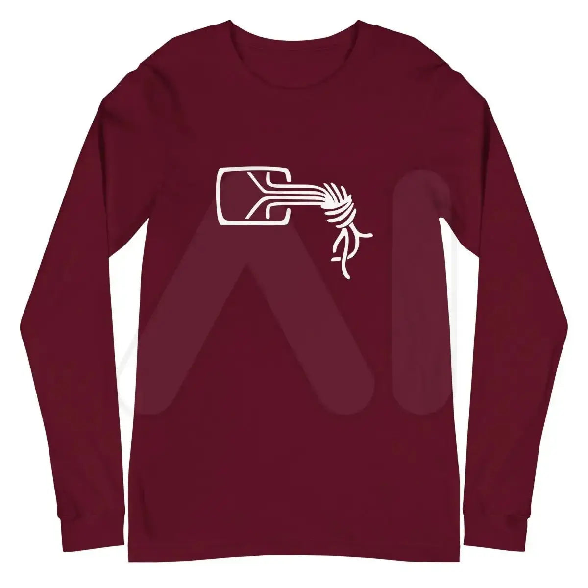 Chaos Computer Club Logo Long Sleeve T-Shirt (unisex) - Maroon / M