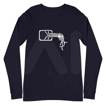 Chaos Computer Club Logo Long Sleeve T-Shirt (unisex) - Navy / M