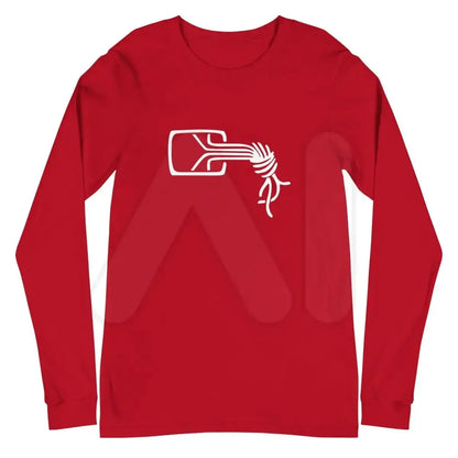 Chaos Computer Club Logo Long Sleeve T-Shirt (unisex) - Red / M