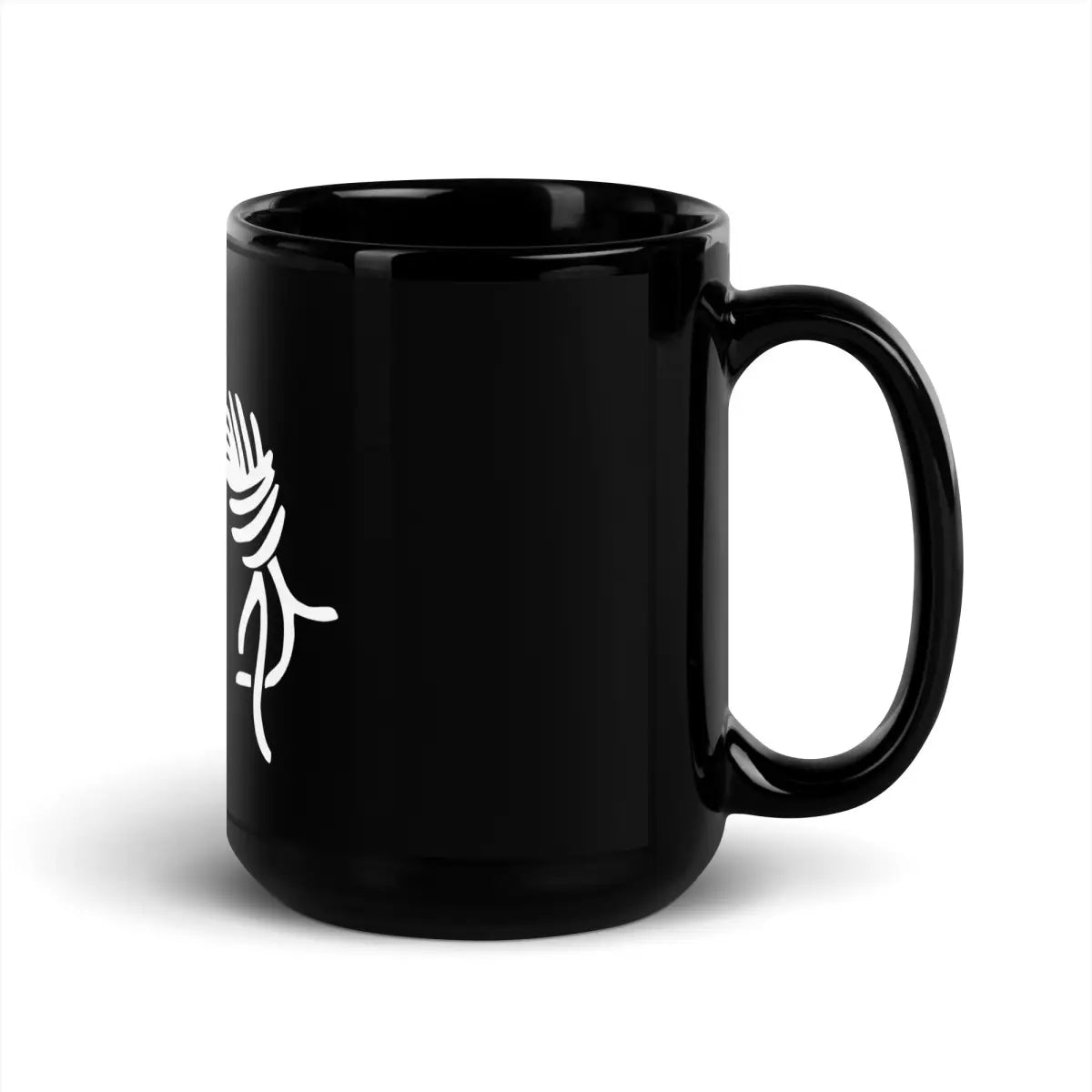 Chaos Computer Club Logo on Black Glossy Mug