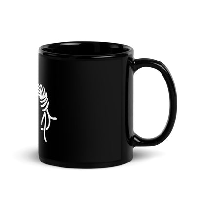 Chaos Computer Club Logo on Black Glossy Mug - AI Store