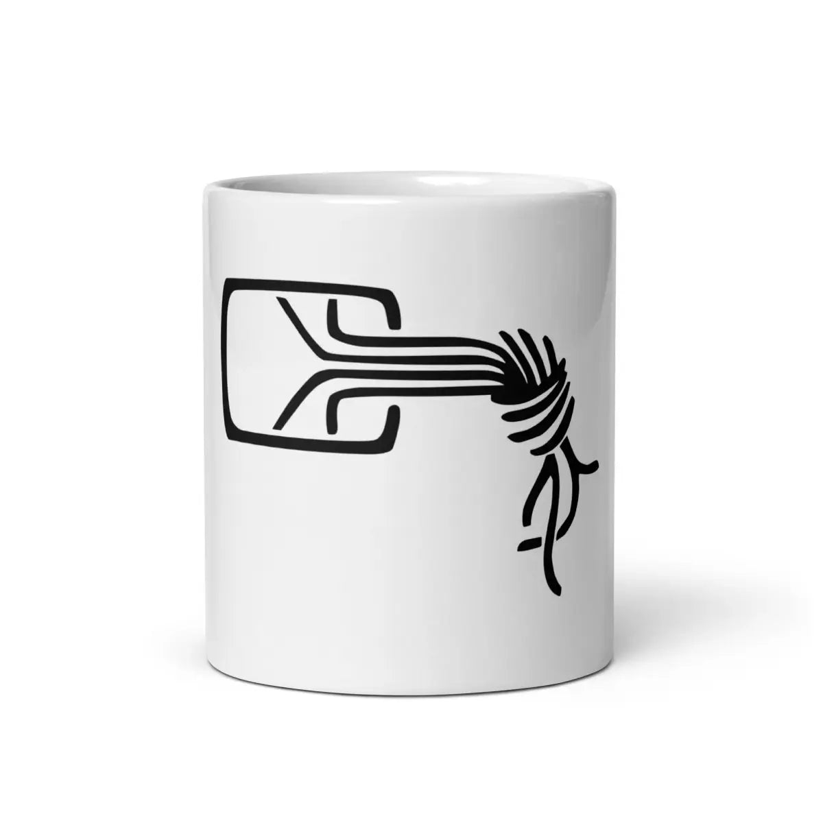 Chaos Computer Club Logo White Glossy Mug - 11 oz