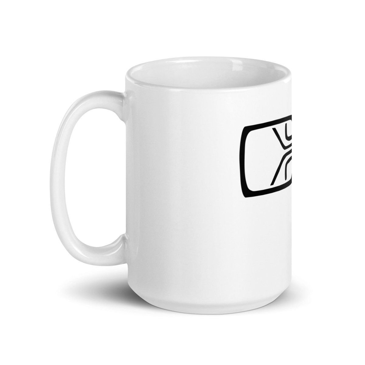 Chaos Computer Club Logo White Glossy Mug - AI Store