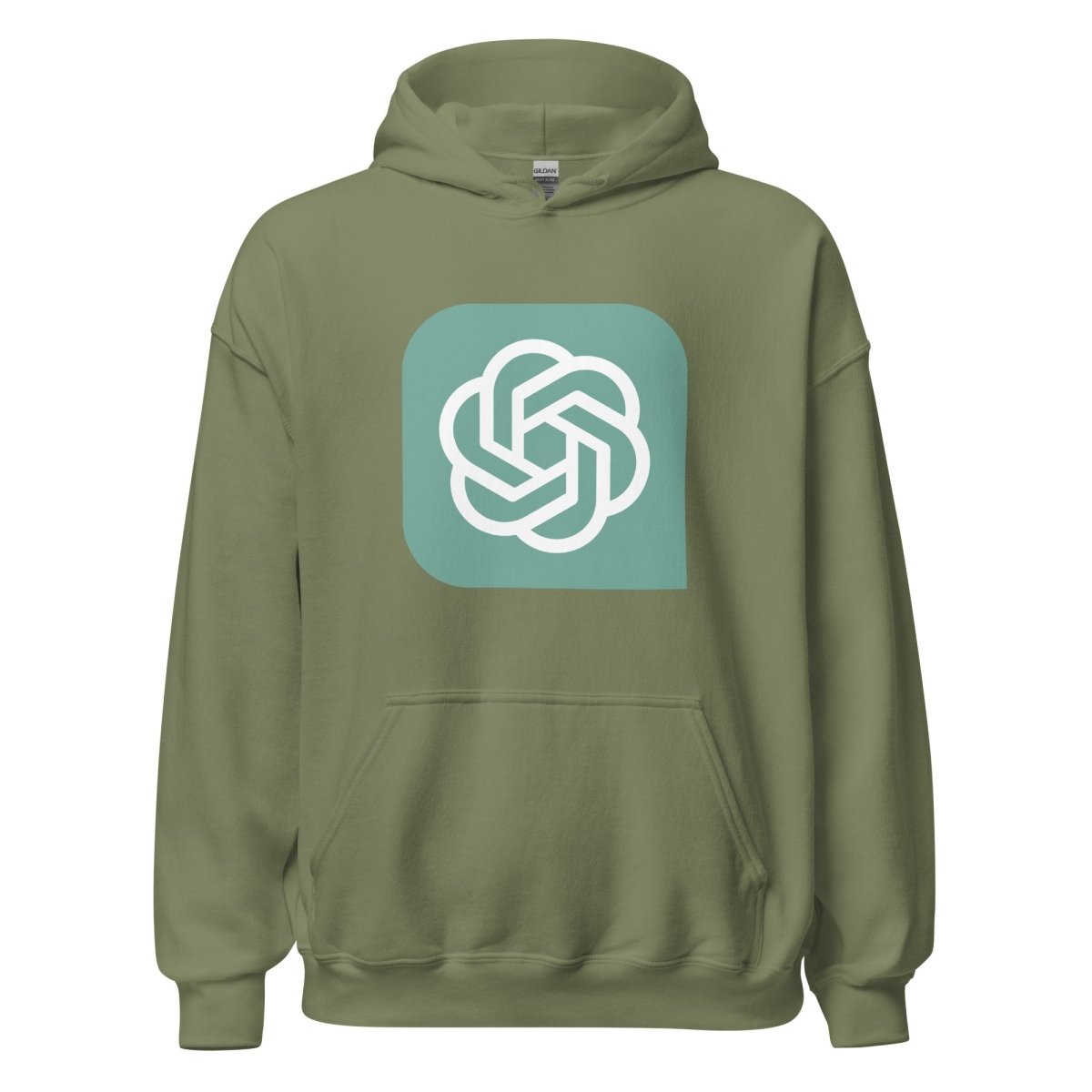 ChatGPT Icon Hoodie (unisex) - Military Green - AI Store