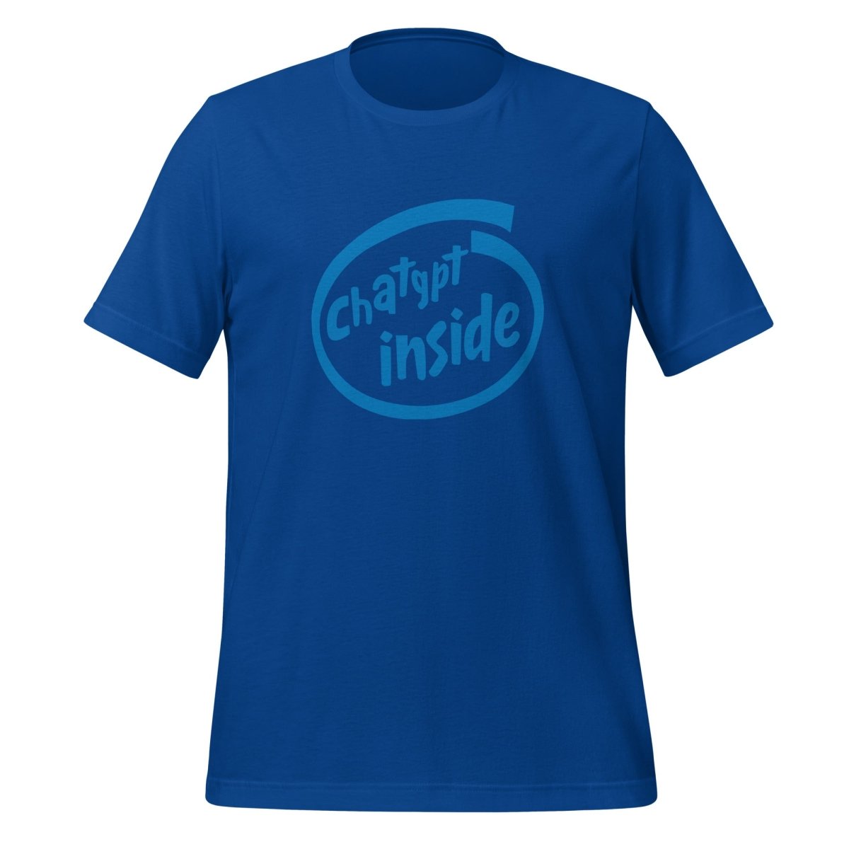 ChatGPT Inside T-Shirt (unisex) - True Royal - AI Store