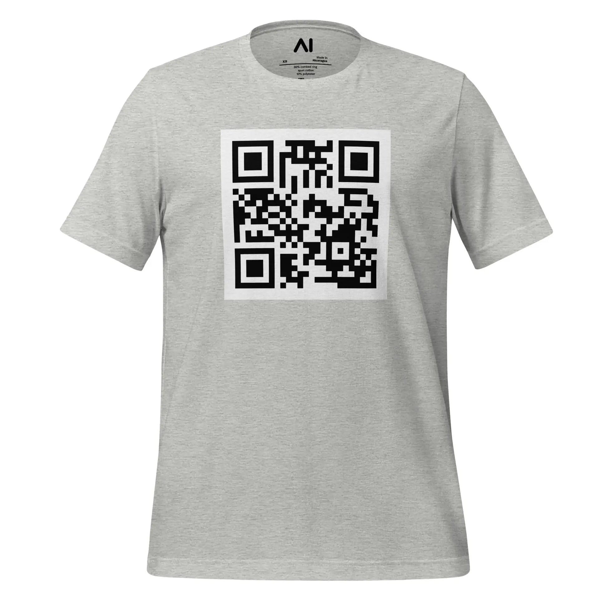 ChatGPT QR Code T-Shirt (unisex) - Athletic Heather / M