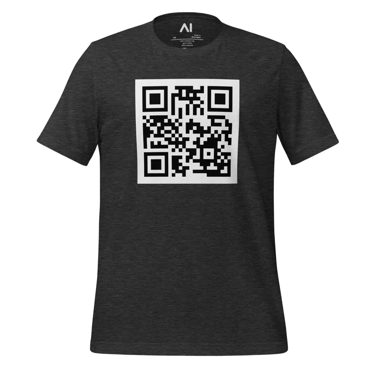 ChatGPT QR Code T-Shirt (unisex) - Dark Grey Heather / M