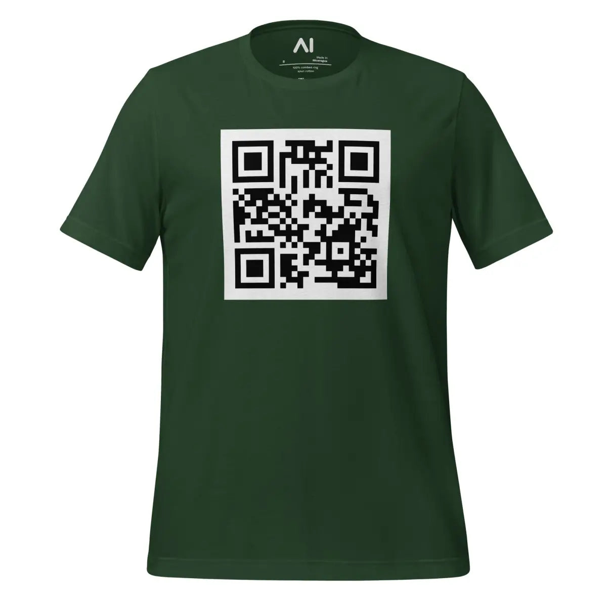 ChatGPT QR Code T-Shirt (unisex) - Forest / M