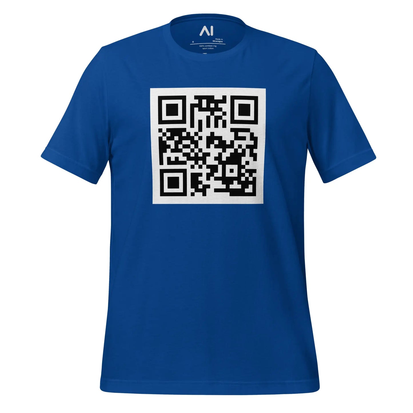 ChatGPT QR Code T-Shirt (unisex) - True Royal / M