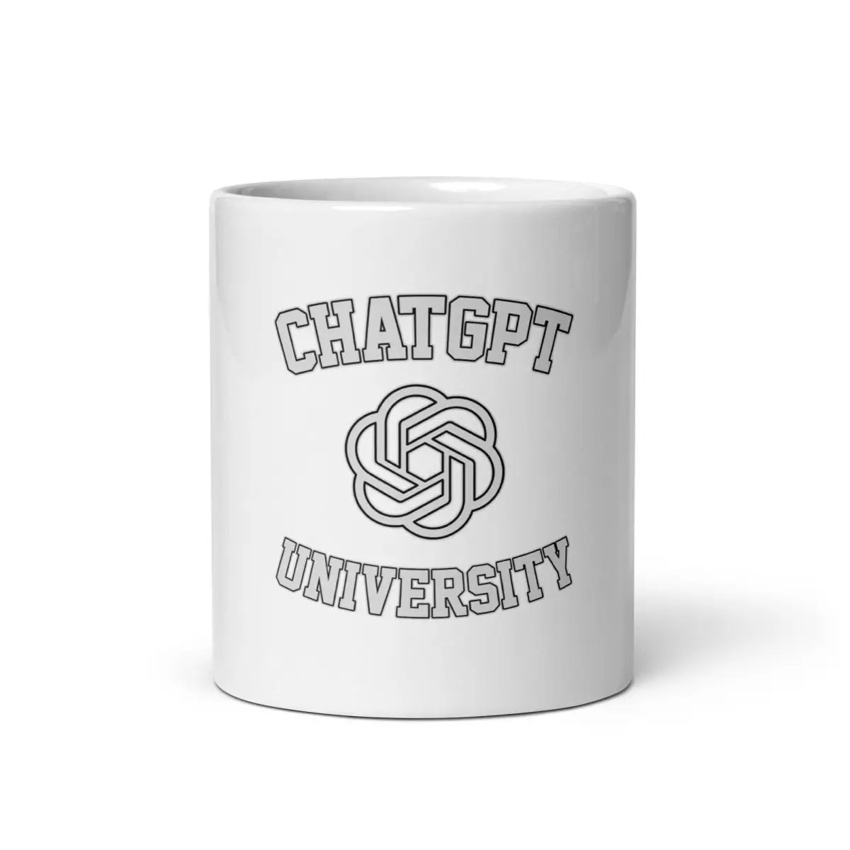 The Chatgpt University White Glossy Mug 20 Oz.