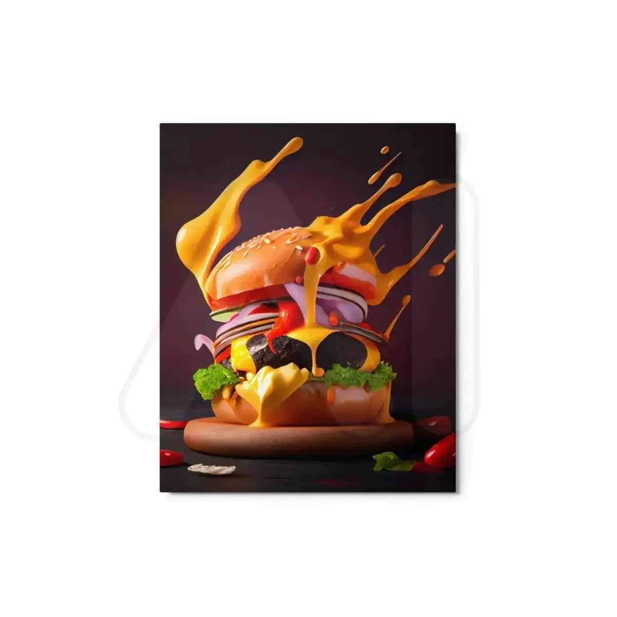 Cheeseburger Metal Print - 8″×10″