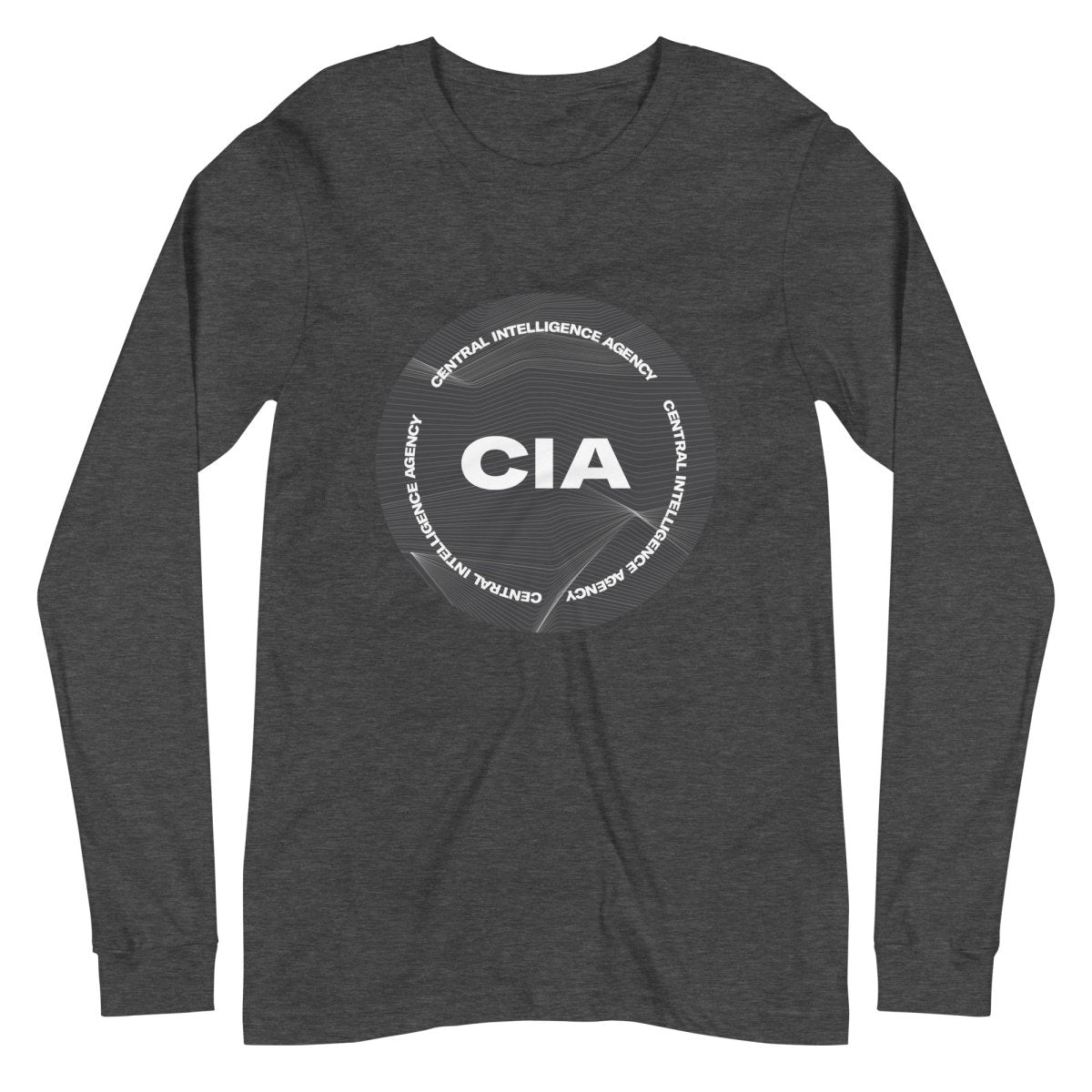 CIA 2021 Logo Long Sleeve T - Shirt (unisex) - Dark Grey Heather - AI Store