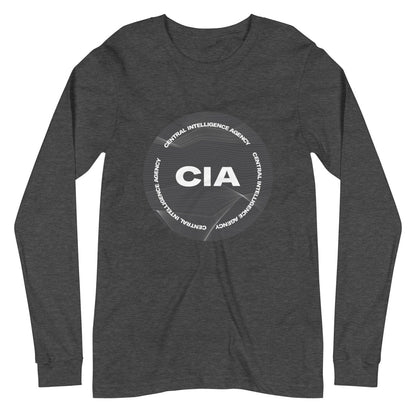 CIA 2021 Logo Long Sleeve T - Shirt (unisex) - Dark Grey Heather - AI Store