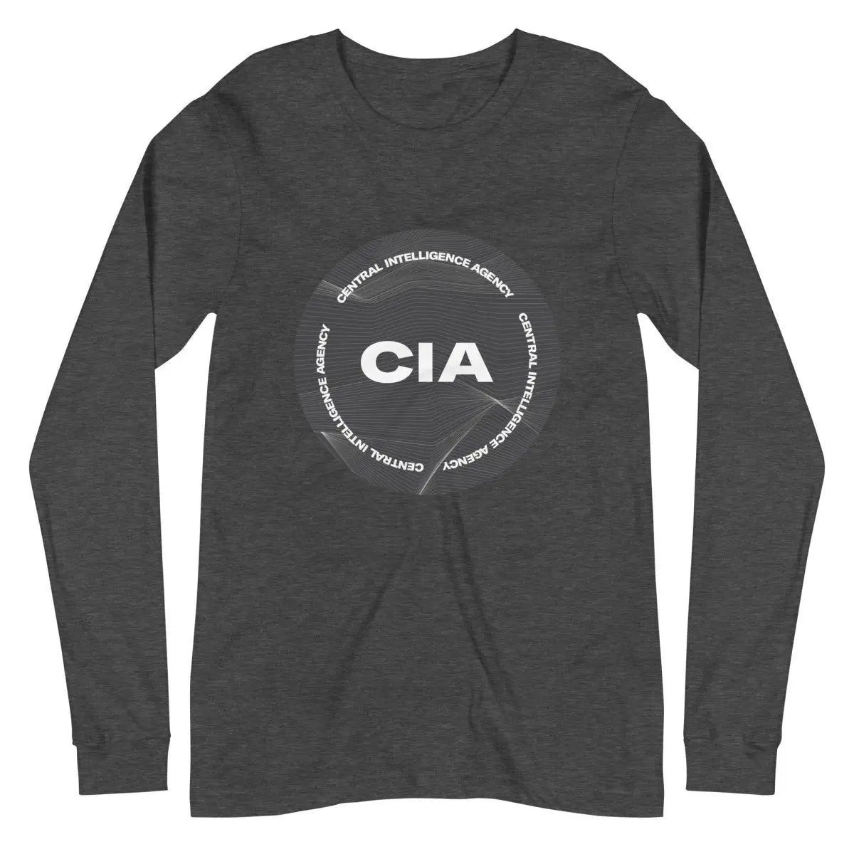 CIA 2021 Logo Long Sleeve T-Shirt (unisex) - Dark Grey Heather / M