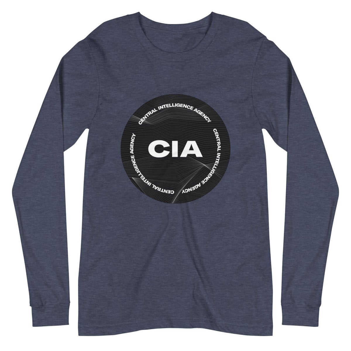 CIA 2021 Logo Long Sleeve T - Shirt (unisex) - Heather Navy - AI Store