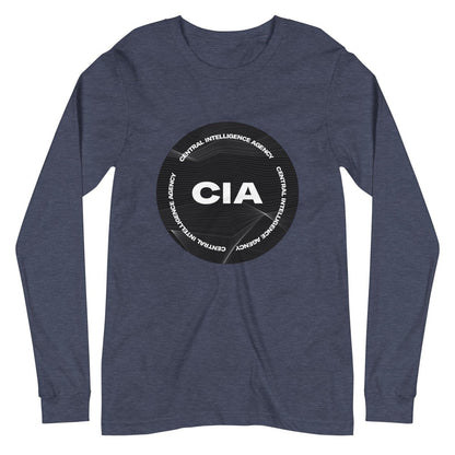 CIA 2021 Logo Long Sleeve T - Shirt (unisex) - Heather Navy - AI Store