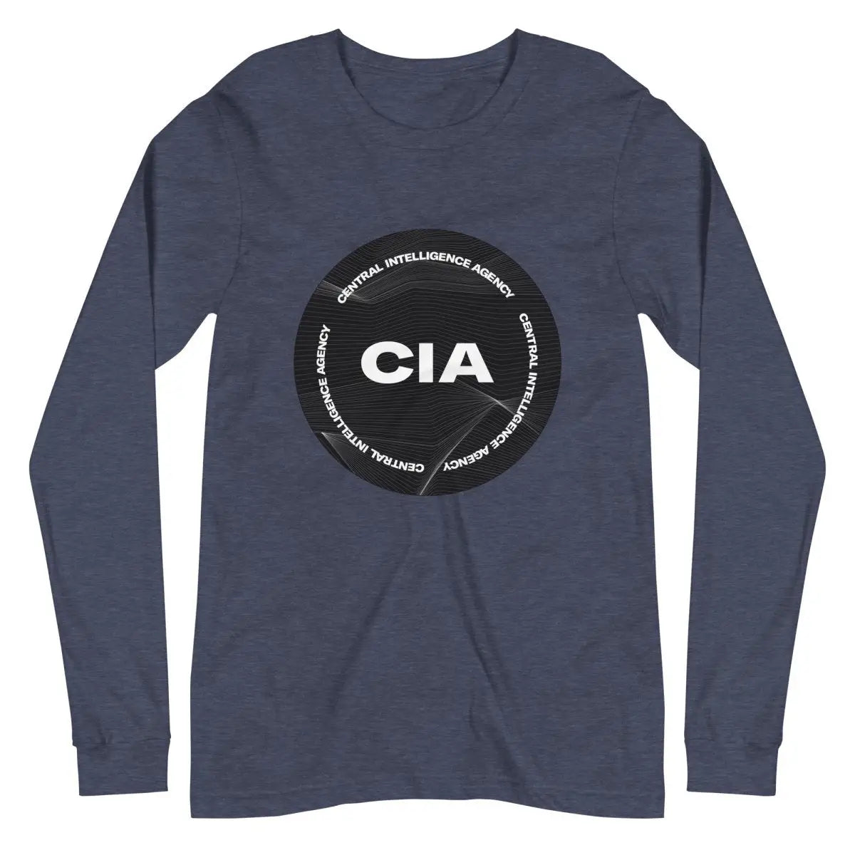 CIA 2021 Logo Long Sleeve T-Shirt (unisex) - Heather Navy / M