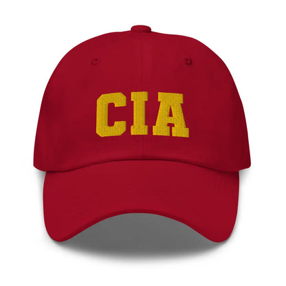 CIA Embroidered Cap - Cranberry