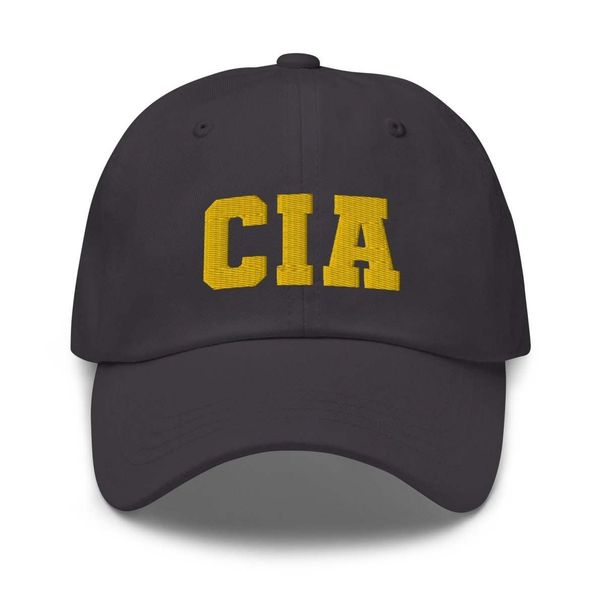 CIA Embroidered Cap - Dark Grey - AI Store