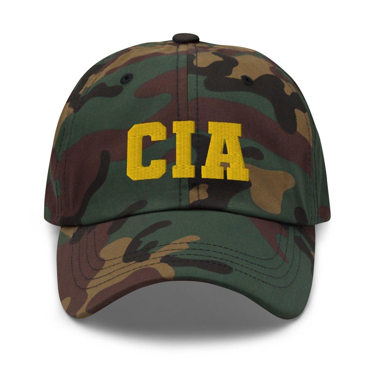 CIA Embroidered Cap - Green Camo - AI Store