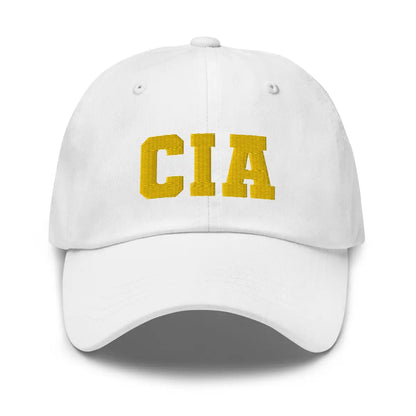 CIA Embroidered Cap - White