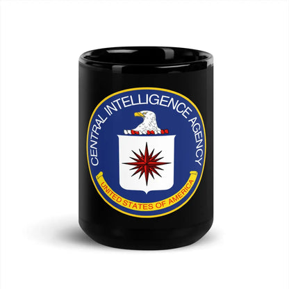 CIA Logo Black Glossy Mug